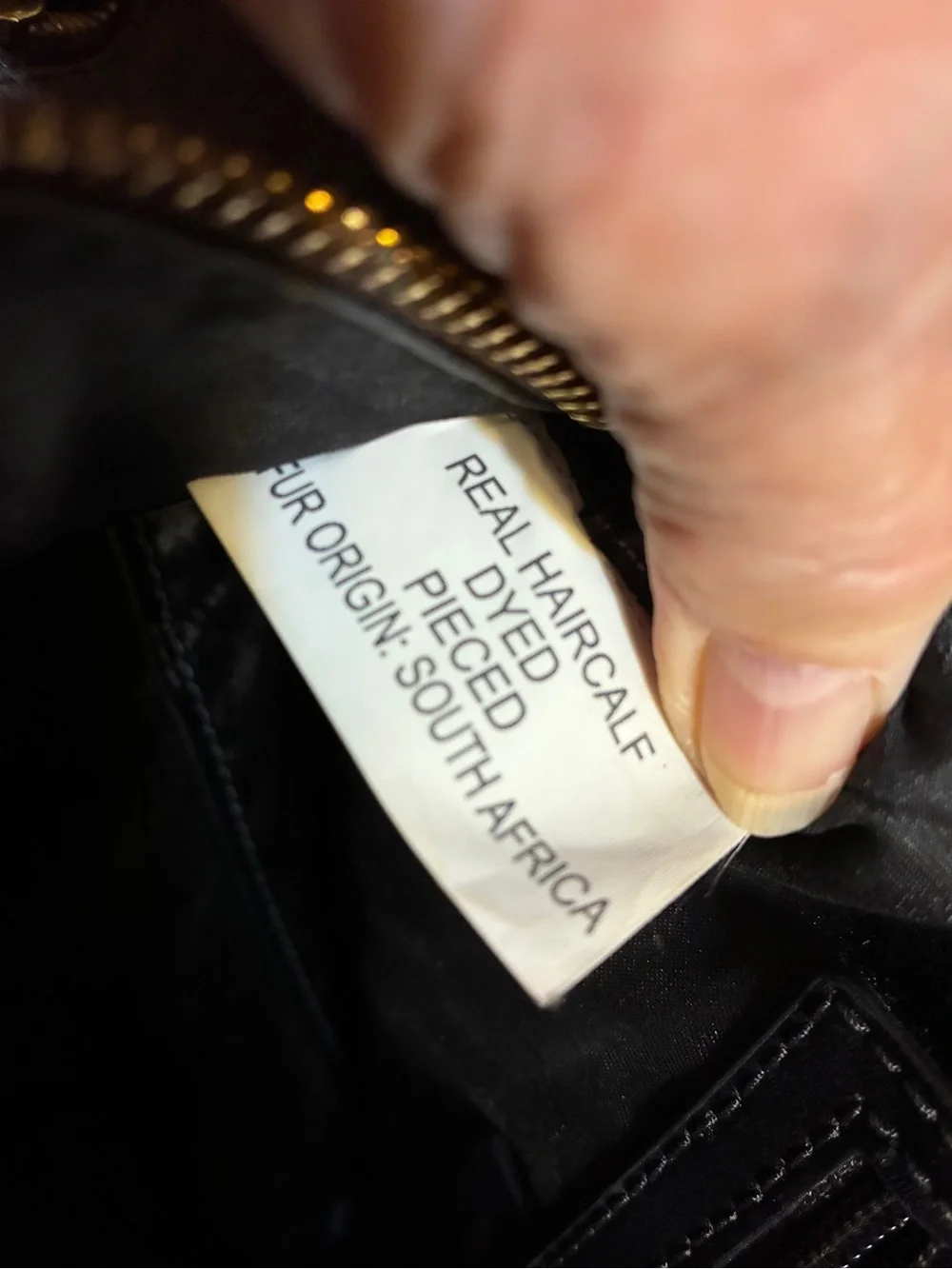 Michael Kors Brown, Black and Genuine Cowhide, Patterned Backpack